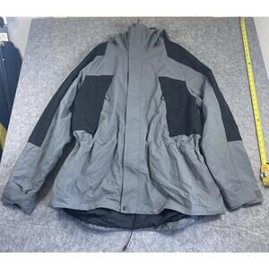 Duluth Trading Coat Womens 3XL Gray Hooded Lined Winter Cinch Jacket